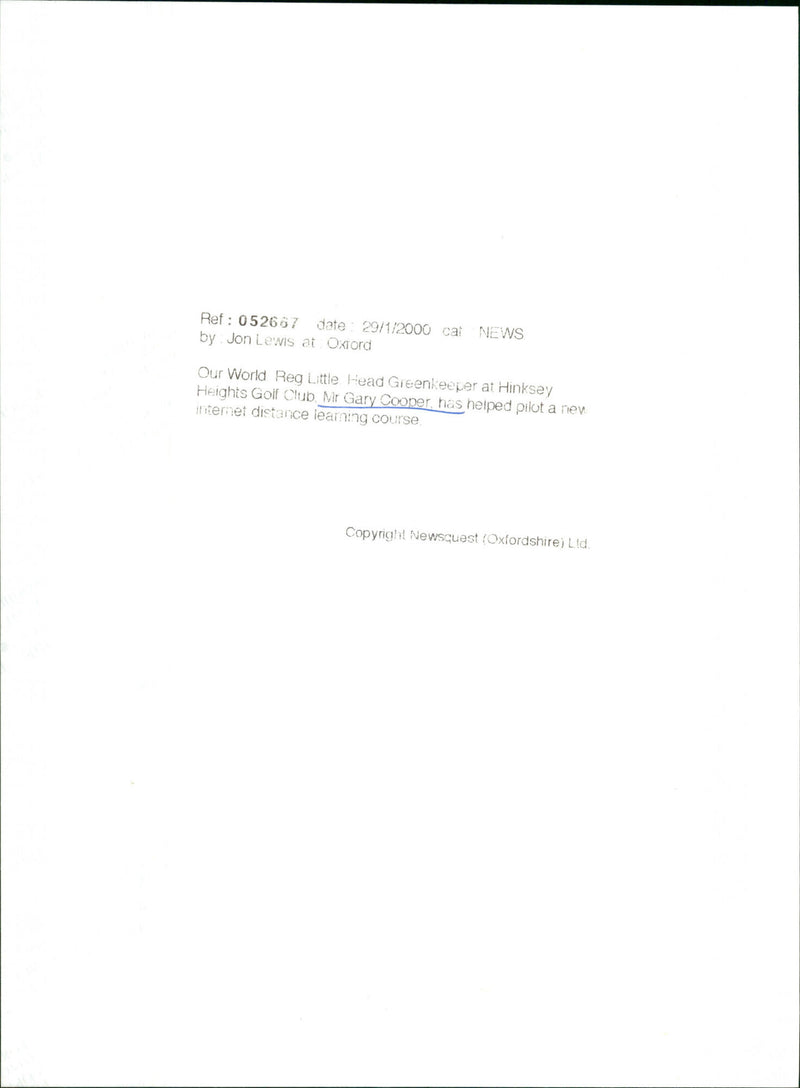 Gary Cooper - Vintage Photograph