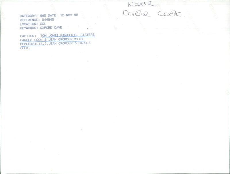 Carole Cook and Jean Crowder - Vintage Photograph