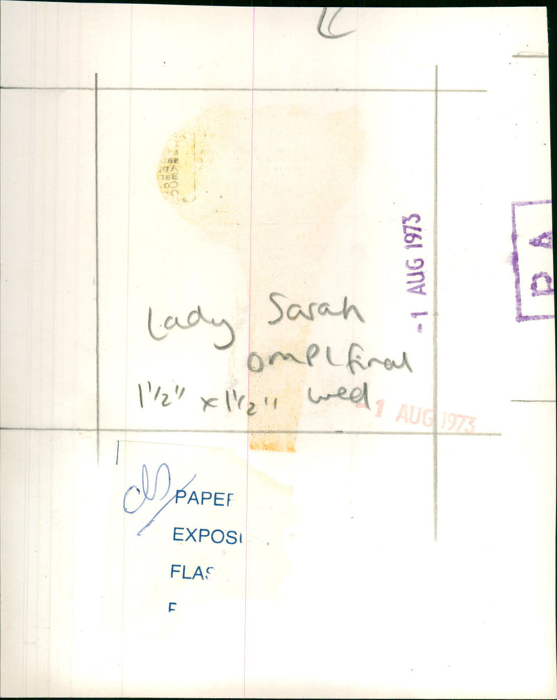 Lady Sarah - Vintage Photograph