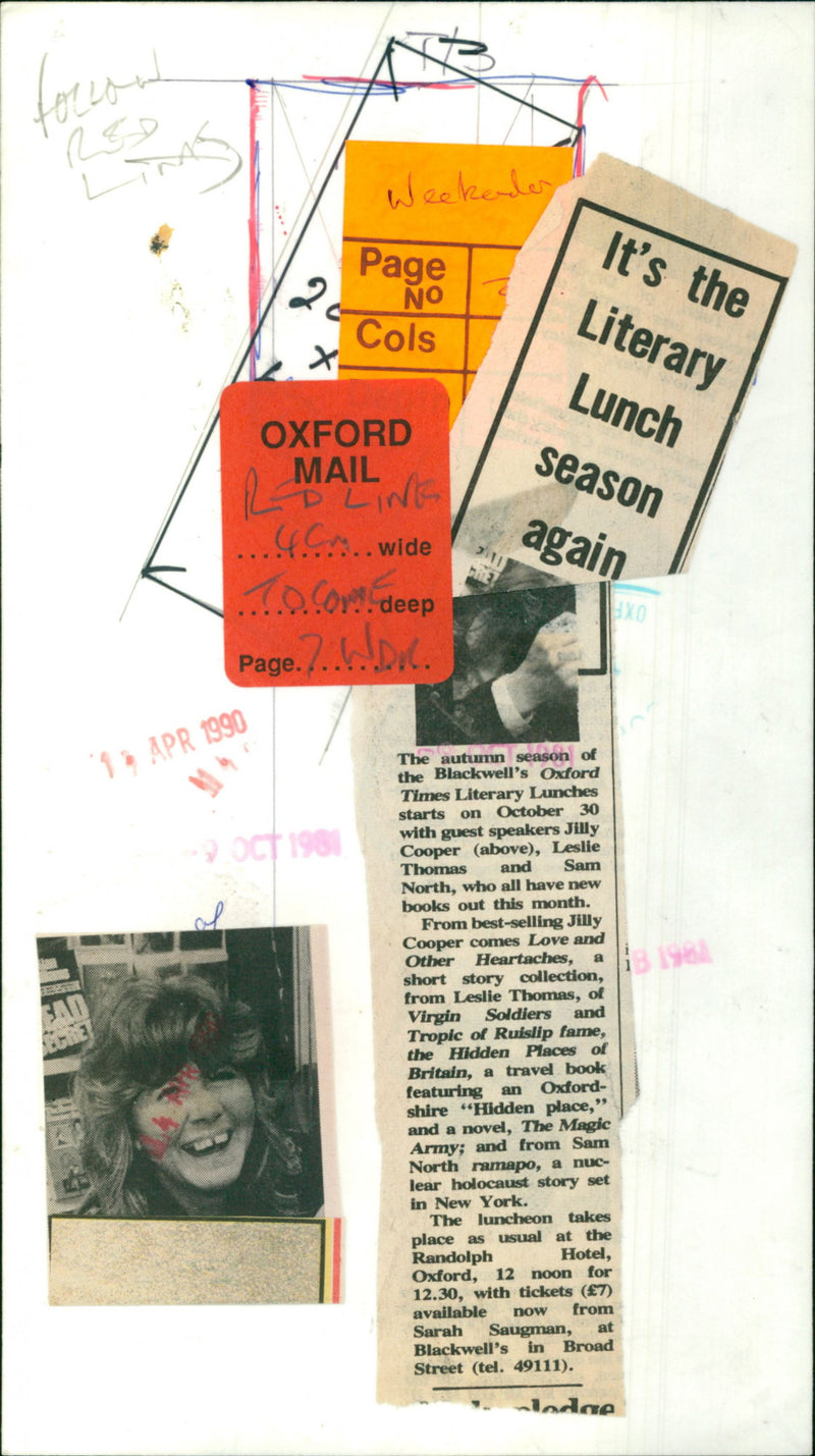 Jilly Cooper - Vintage Photograph