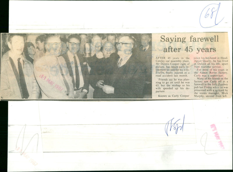 Dennis Cooper - Vintage Photograph