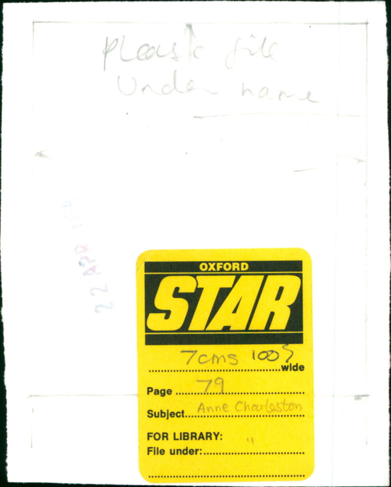 Anne Charleston - Vintage Photograph