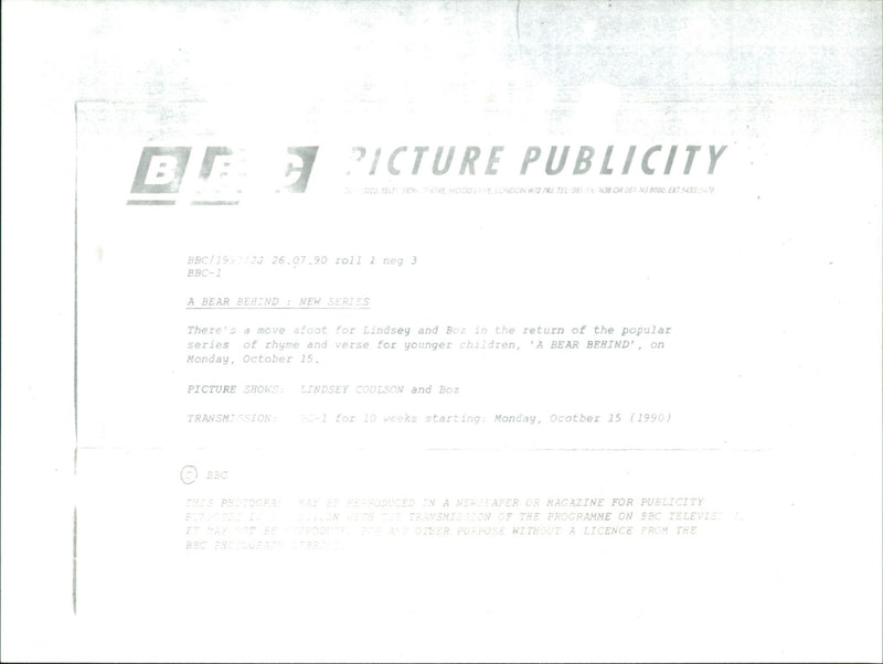 Lindsey Coulson - Vintage Photograph