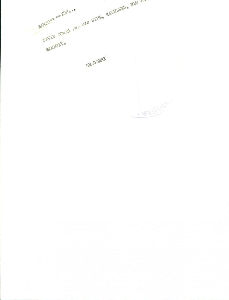 David Cowan - Vintage Photograph