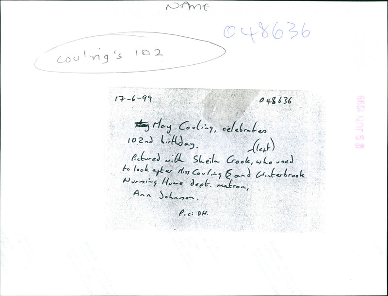 May Cooling - Vintage Photograph