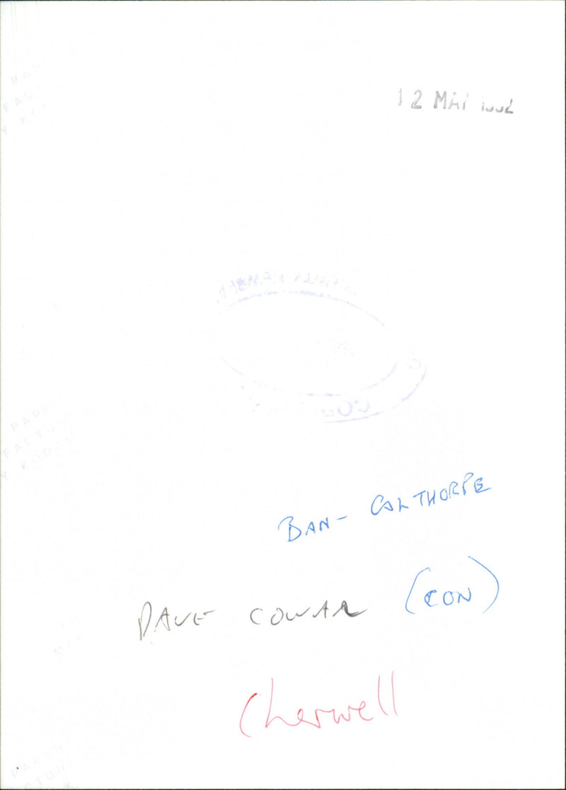 Dave Cowan - Vintage Photograph