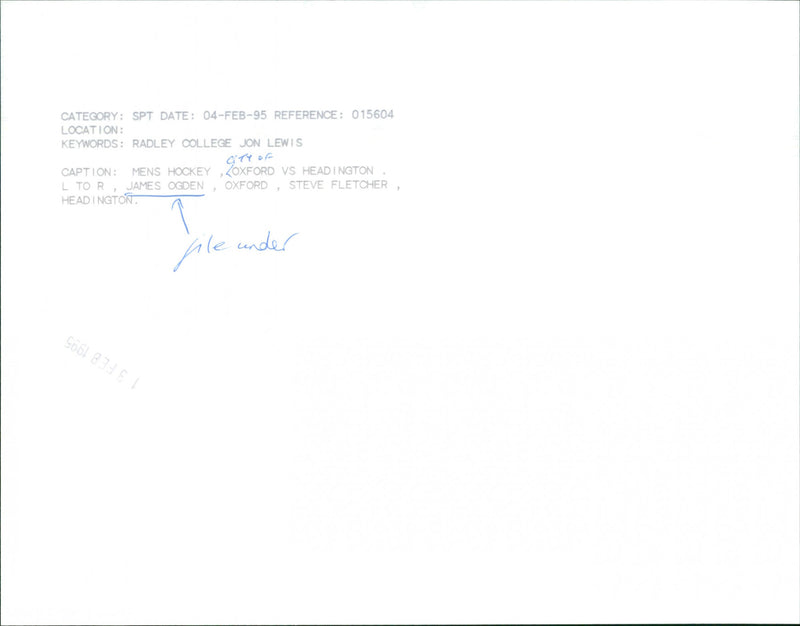 James Ogden - Vintage Photograph