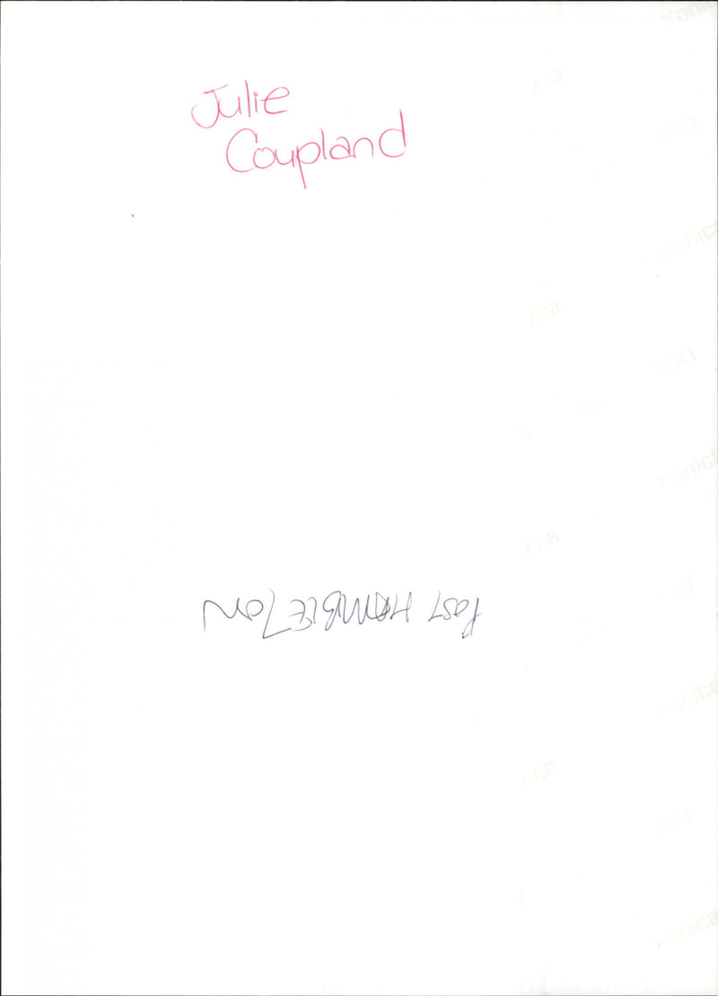Julie Coupland - Vintage Photograph