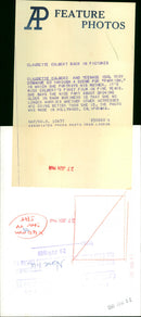 Claudette Colbert, Troy Donahue - Vintage Photograph