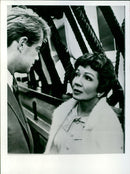 Claudette Colbert, Troy Donahue - Vintage Photograph