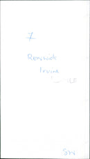 Renwick Irvine - Vintage Photograph