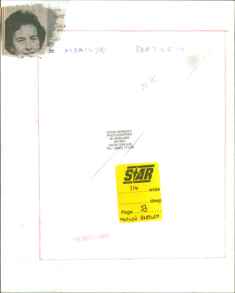 Marilyn Bartlett - Vintage Photograph