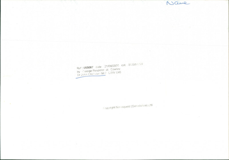 Dr. John Chelsom - Vintage Photograph