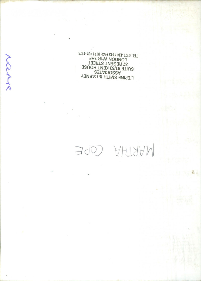 Martha Cope - Vintage Photograph