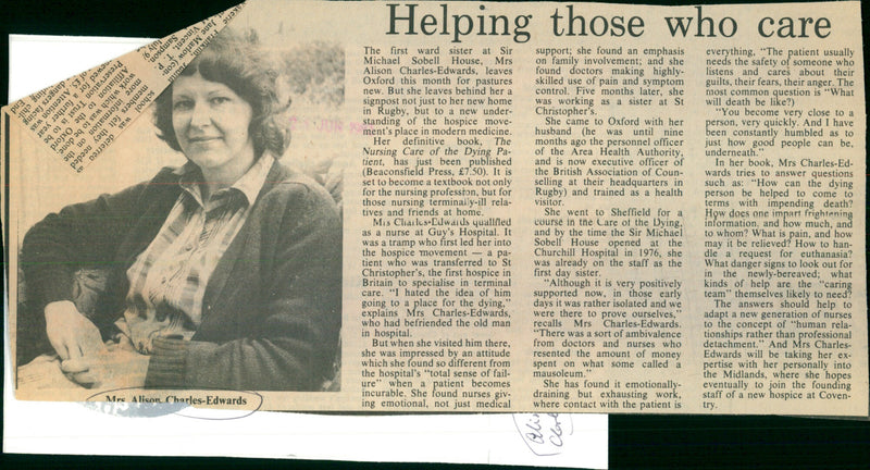 Alison Charles-Edwards - Vintage Photograph