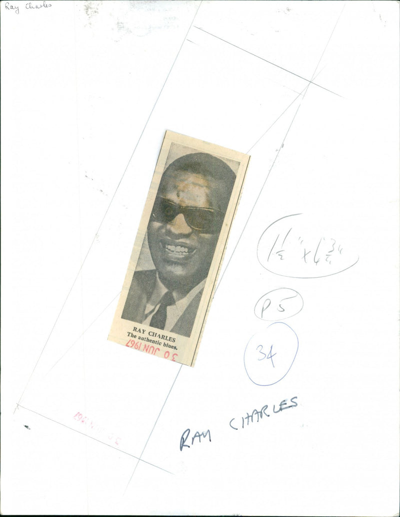 Ray Charles - Vintage Photograph