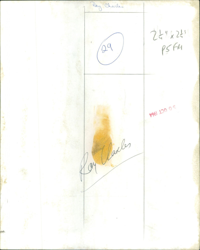 Ray Charles - Vintage Photograph