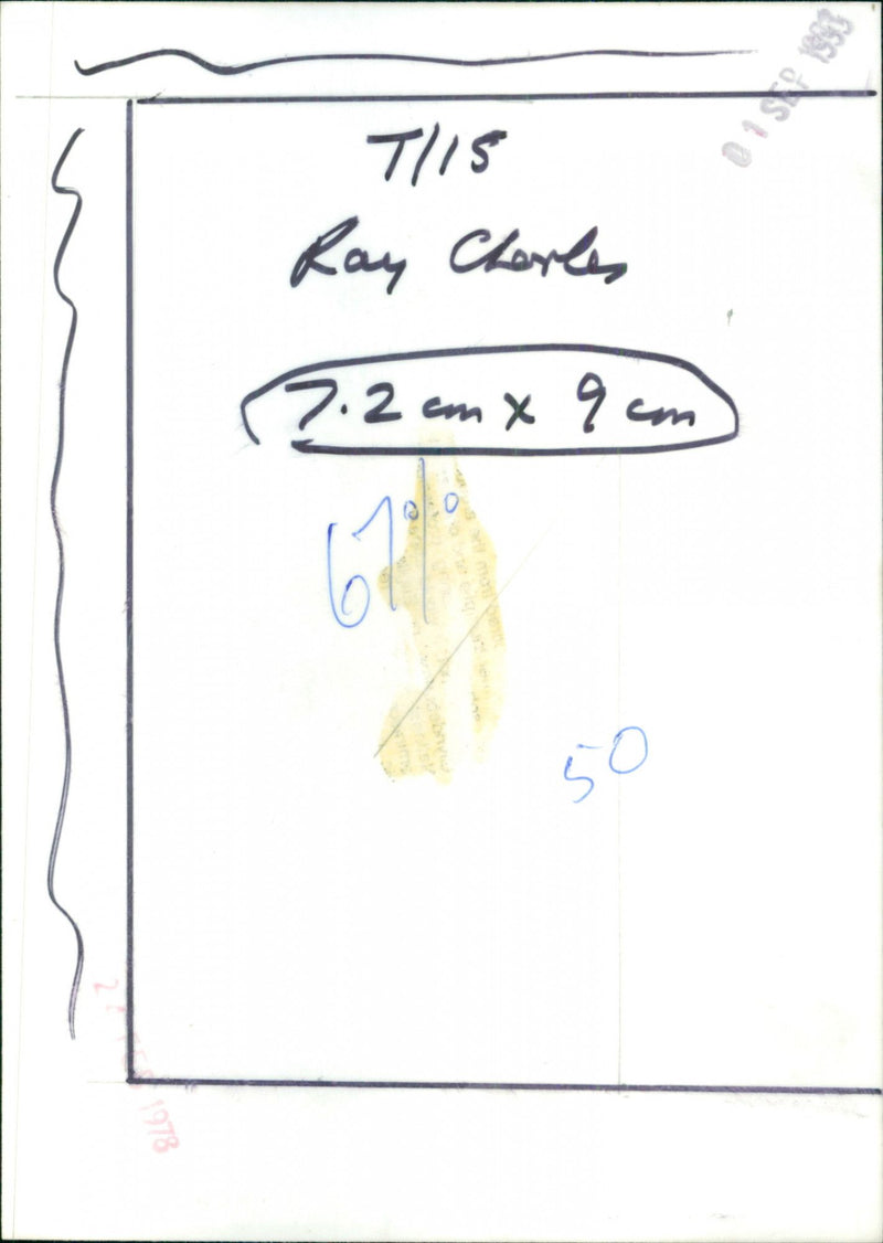 Ray Charles - Vintage Photograph