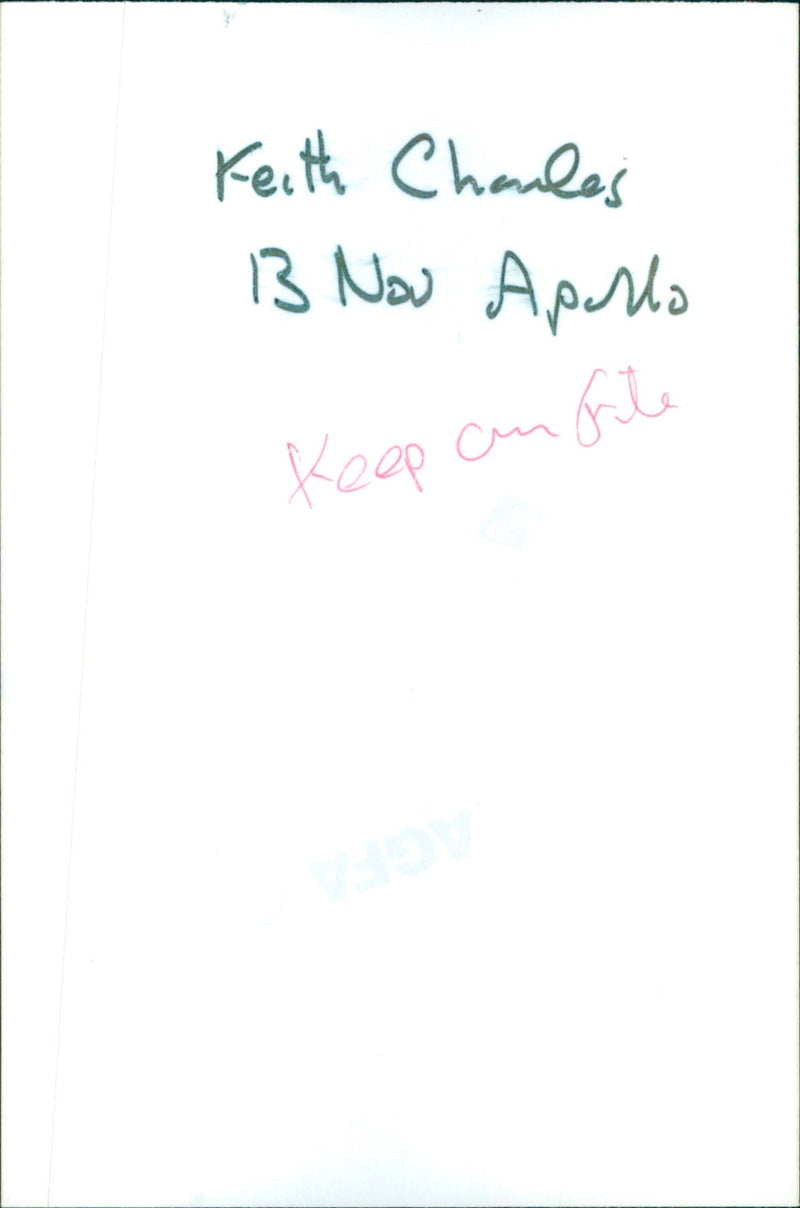 Keith Charles - Vintage Photograph