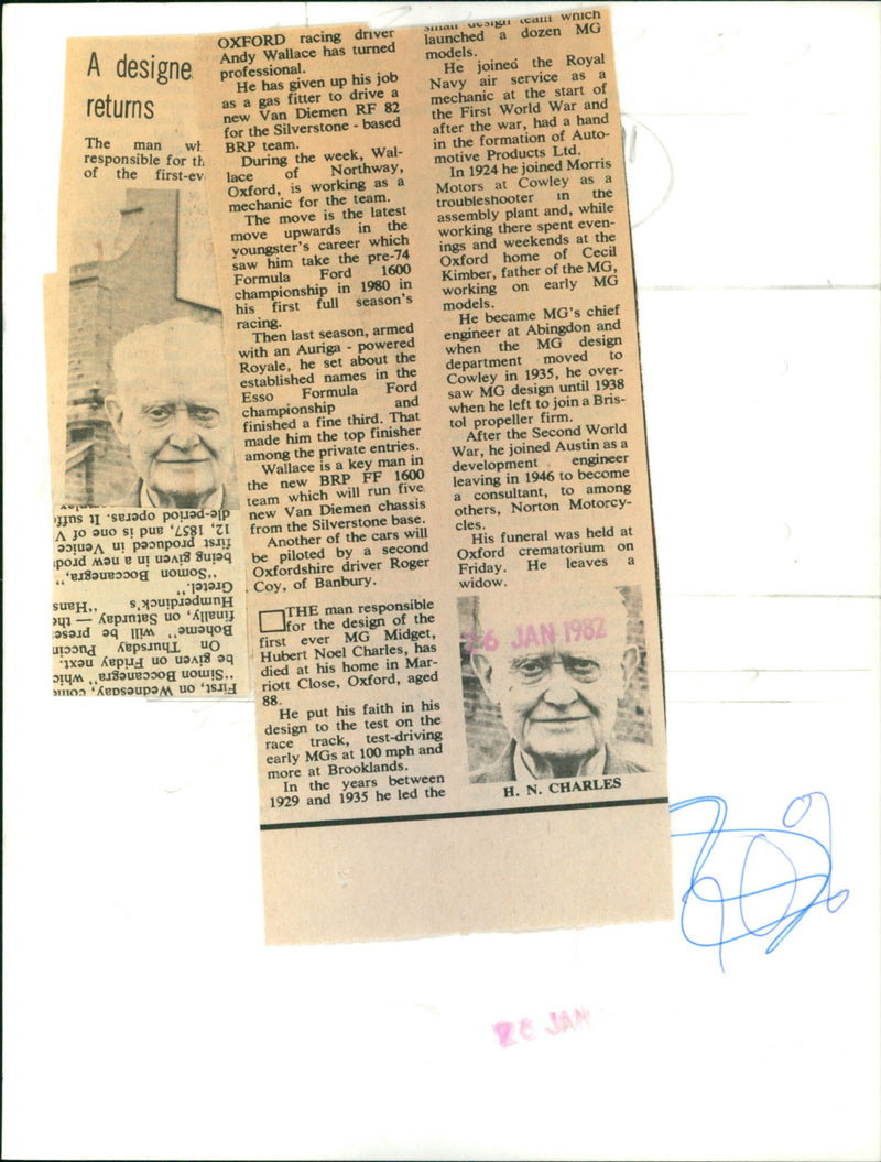 Hubert Noel Charles - Vintage Photograph