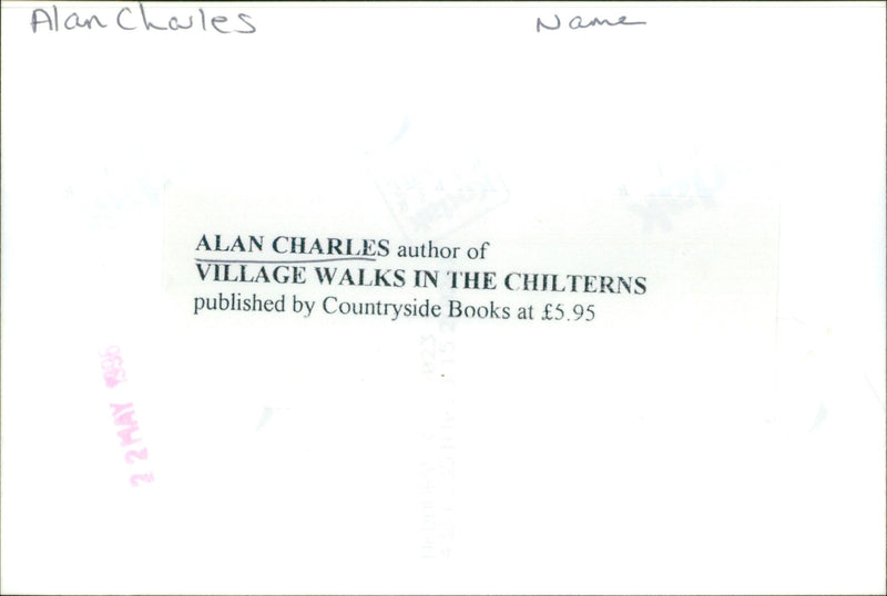 Alan Charles - Vintage Photograph