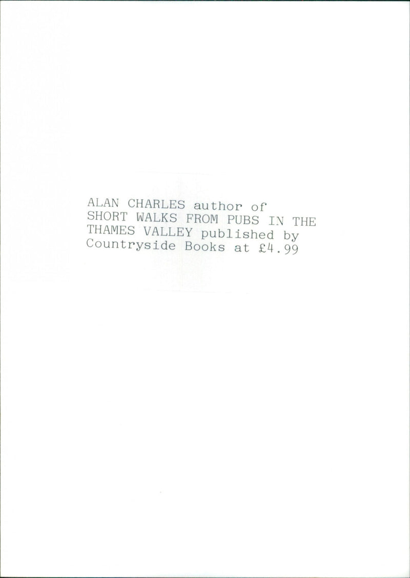 Alan Charles - Vintage Photograph