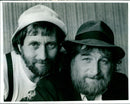 Musicians Chas Hodges and Dave Peacock of the band Chas and Dave. - Vintage Photograph