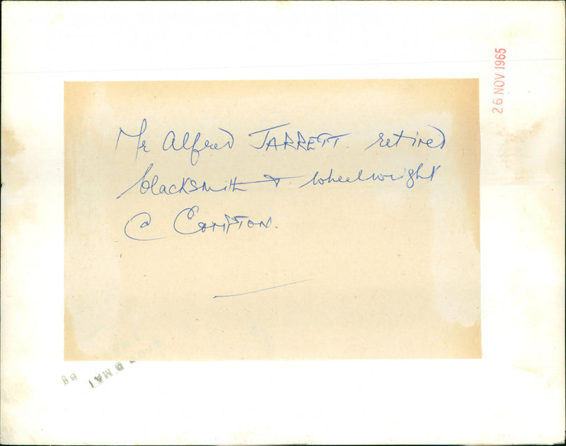 Mr Alfred Jarrett - Vintage Photograph