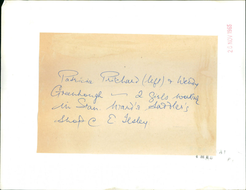 Patricia Philchard & Wendy Greenhough - Vintage Photograph