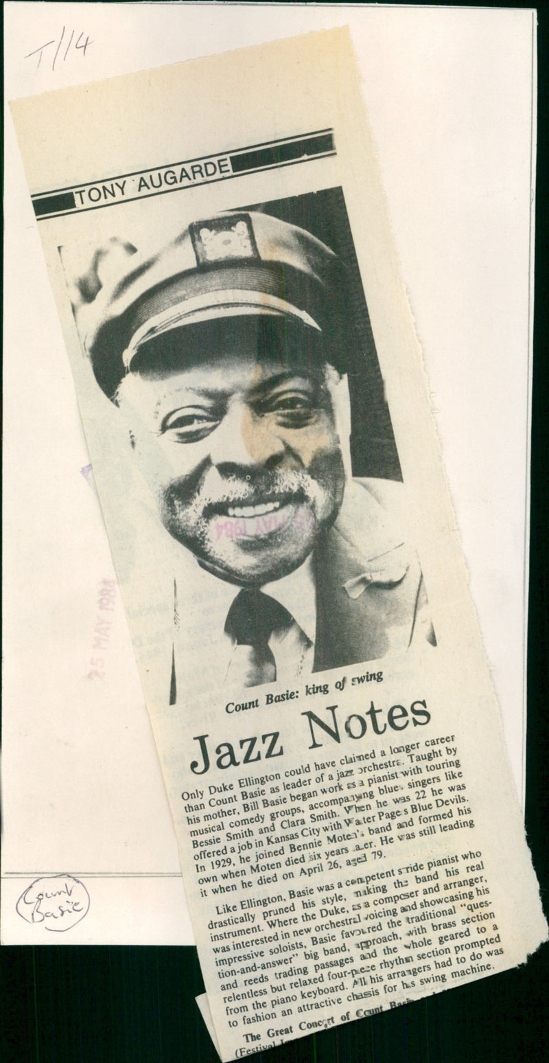 Count Basie - Vintage Photograph