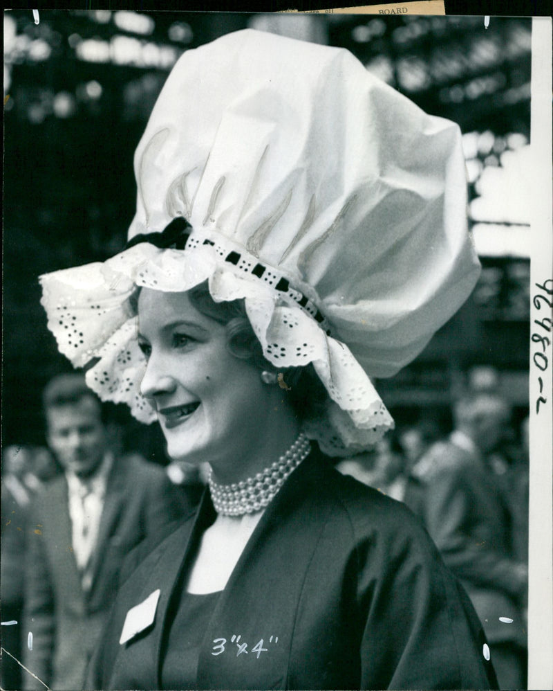 The Queen and Duke of Edinburgh attend the first day of Ascot in 1962. - Vintage Photograph