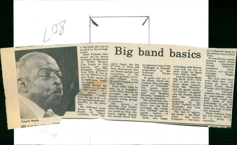 Count Basie - Vintage Photograph