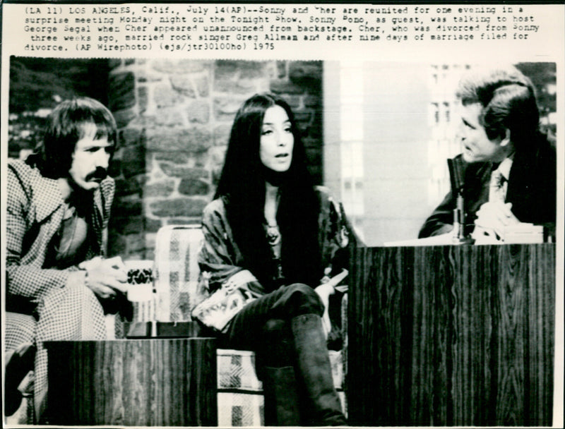 Sonny Bono and Cher - Vintage Photograph