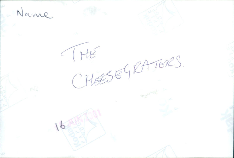 The Cheesegraters - Vintage Photograph