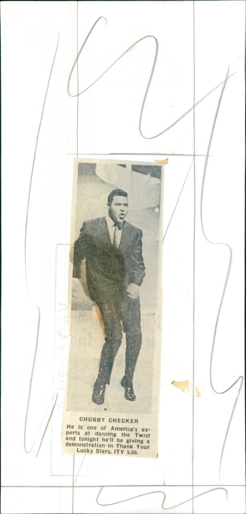 Chubby Checker - Vintage Photograph