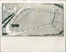 A map of the Aintree course, the scene of the Grand National steeplechase on Saturday, March 26th. - Vintage Photograph
