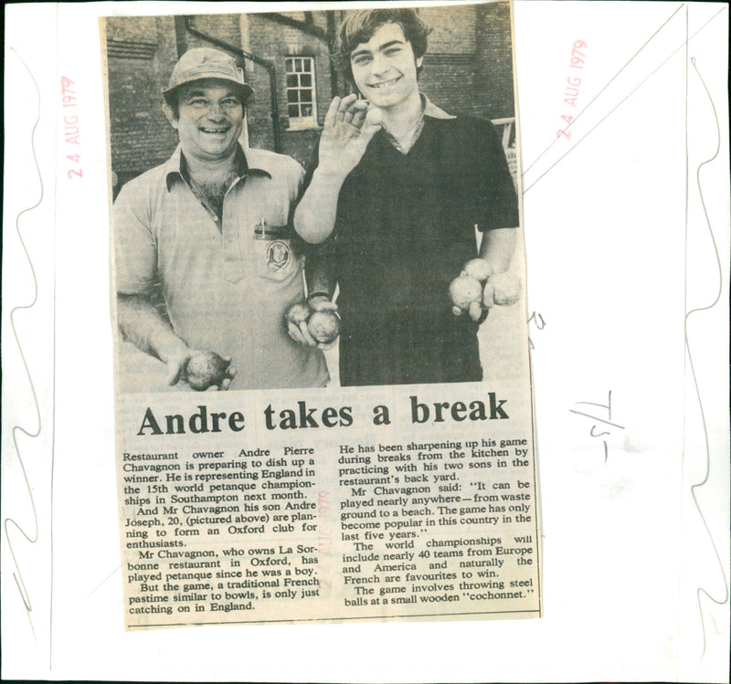 Andre Chavagnon - Vintage Photograph