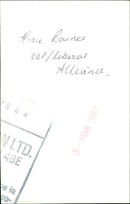 Rosie Barnes of the SOP/Liberal Alliance speaks at the VLTD 4BE 10 meeting. - Vintage Photograph