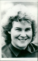 Rosie Barnes of the SOP/Liberal Alliance speaks at the VLTD 4BE 10 meeting. - Vintage Photograph