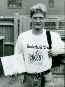 Leslie Barnes of Blackbird Leys attempts to raise funds to join an Operation Raleigh expedition. - Vintage Photograph