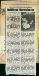 Daniel Barenboim - Vintage Photograph