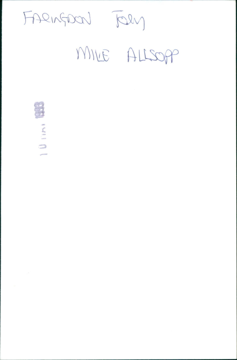 Mike Allsop - Vintage Photograph