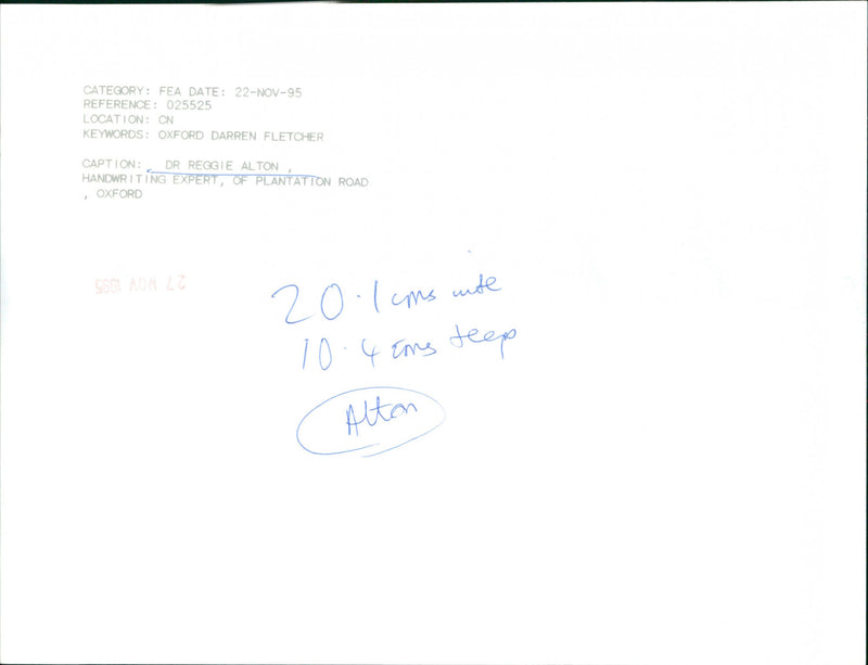 Dr. Reggie Alton - Vintage Photograph