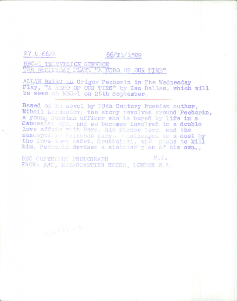 Allan Bates - Vintage Photograph