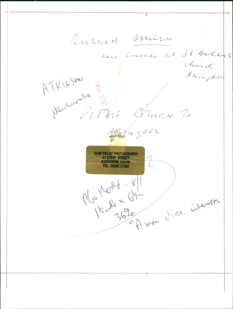 Richard Atkinson - Vintage Photograph