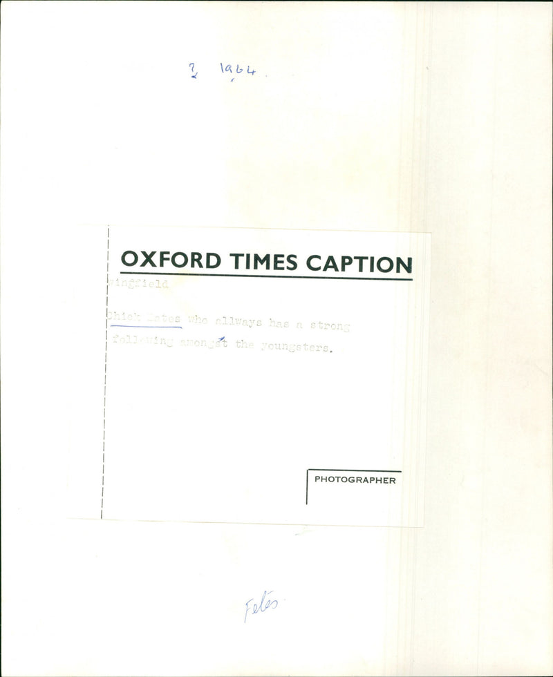 Chick Bates - Vintage Photograph