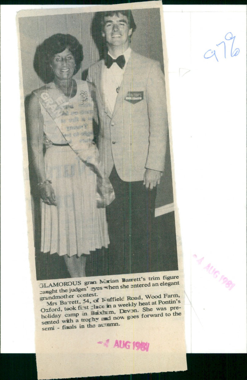 Marian Barrett - Vintage Photograph