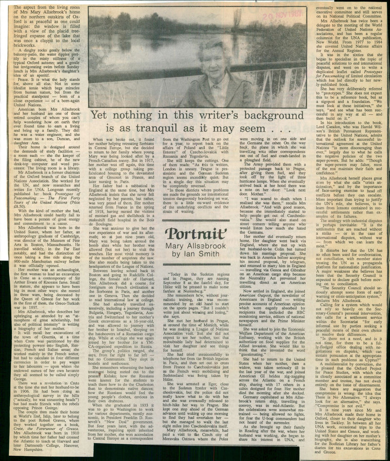 Mary Allsebrook - Vintage Photograph