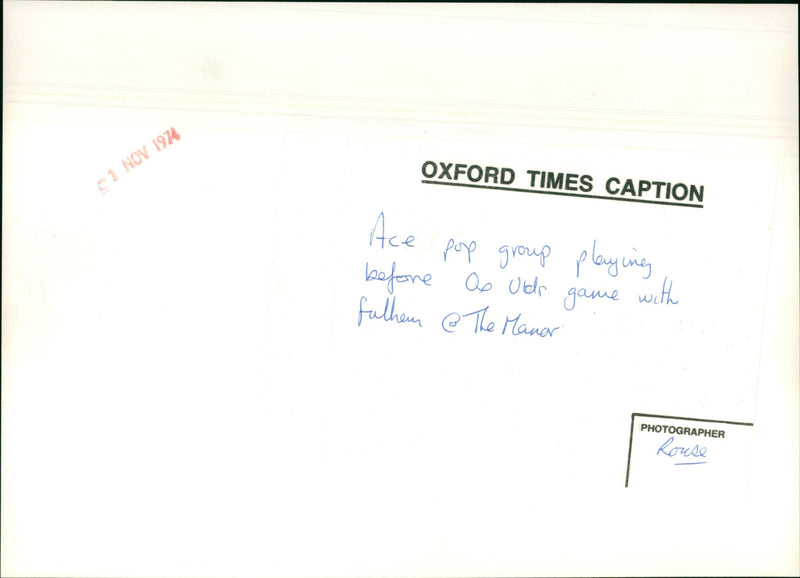 Ace - Vintage Photograph