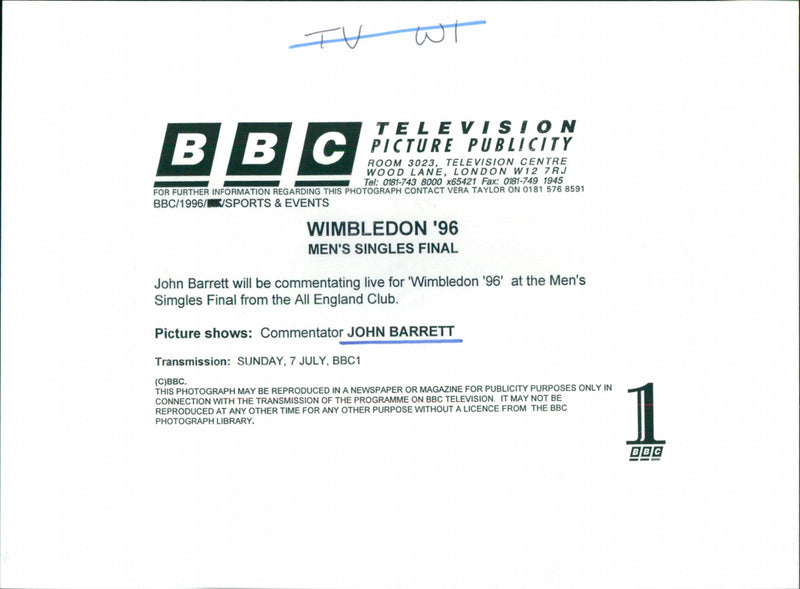 John Barrett - Vintage Photograph